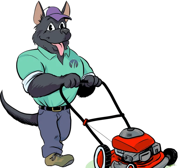 Lawn Dog With Lawn Mower